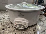 Read - Rival 38601 6QT Oval Crock Pot Slow Cooker Smart White. Fixed Price $45.00.