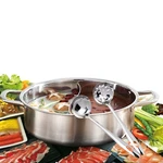 Lp Living Plus Dual Sided Stainless Steel Shabu Hot Pot With Glass Lid, 30CM. Fixed Price $35.99.