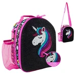 Insulated Hard Top Sequined Glittery Pink Unicorn Girls Lunchbox For , Easy-t.... Fixed Price $26.40.