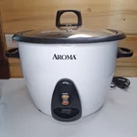 Tested Aroma ARC-360-NGP 10-CUP Rice Cooker No Box, Spoon.. Fixed Price $20.00.