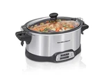 Hamilton Beach 33663 Silver Quart Stay Or Go Sear & Slow Cooker,. Fixed Price $90.49.