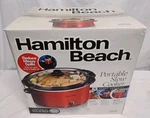 Hamilton Beach Slow Cooker Crock Pot Lid Latch 5-QUART -model 33155-RED- New. Fixed Price $26.95.