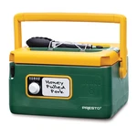 8-QUART Nomad Traveling Slow Cooker, Green/gold. Fixed Price $131.91.