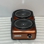 Crock-pot Hook Up Double Oval Connectable Slow Cooker Copper Crockpot SCCPMD1-CP. Fixed Price $68.75.