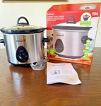 Brentwood Quart Slow Cooker Crock Pot SC-130S Stainless Steel New. Fixed Price $26.99.
