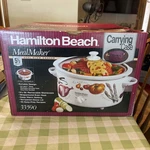 Nos Vintage Hamilton Beach Meal Maker Slow Cooker 33390 Vegetable Print 5.5 Qt. Fixed Price $49.99.
