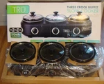 Nib Tru Triple Buffet Server Set 1-1/2 Qt Removable BS-315R. Fixed Price $29.99.