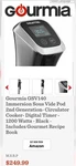 Gourmia GSV140B Immersion Sous Vide Pod With Timer 1200W Circulator Msrp $100. Fixed Price $42.99.