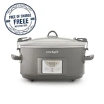 Big Sale! Crock-pot Programmable 7-QUART And Carry Slow Cooker, Grey New. Fixed Price $58.07.