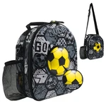 Insulated Hard-top Soccer Lunch Box For Boys With Metallic Ball Design.... Fixed Price $24.09.