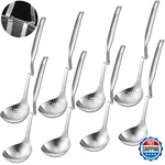 Patelai Hot Pot Slotted Ladle Set Stainless Steel Soup Strainer Scoops. Fixed Price $46.99.