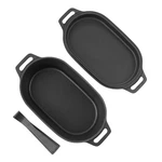 Kffkff Enameled Cast Iron Dutch Oven, 3.5 Quart Pot With Lid Side Handles. Fixed Price $41.59.