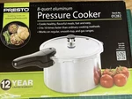 Presto Pressure Cooker & Steamer Quart Aluminum 01282, 21-711 New Sealed Box. Fixed Price $49.99.