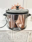 Weston Brands 2-IN-1 Xl Programmable Slow Cooker & Electric Indoor Smoker, 10 Qt. Fixed Price $115.00.