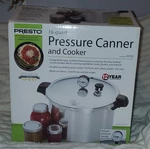 Presto 01755 16 Qt Stove Top Pressure Canner & Cooker W/ Gauge. Fixed Price $60.00.