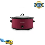 Crock-pot 8-QUART Manual Slow Cooker Rhubarb Red Extra Large Capacity 219288. Fixed Price $56.99.