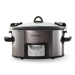 Crock-pot Programmable 6-QT Slow Cooker With Mytime Technology, Stainless Steel. Fixed Price $99.99.