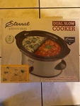 Eternal Kitchen Ideas Dual Slow Cooker Deluxe Cookware. Fixed Price $39.99.