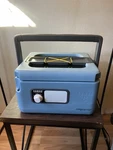 Presto Nomad 8 Quart Traveling Slow Cooker Blue, Model 0601703. Fixed Price $59.99.