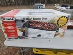 Rival 18 Quart Roaster Oven Cooks Up To Pound Turkey & Section Banquet Server. Fixed Price $70.00.