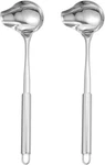 2PCS Stainless Steel Soup Spoons Long Handle Duckbill Sauce Ladles For Easy Driz. Fixed Price $26.95.