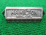 One 4" Circa 1890 Hamilton Style Cast Iron Drawer Pull Reproduction (33258). Fixed Price $9.95.