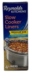 Reynolds Slow Liners 4-PACK Fits 3 To 8 Quart Round & Oval Cookers. Fixed Price $19.95.
