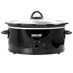 Better Chef 3 Qt Oval Slow Cooker Removable Stoneware Crock In Black. Fixed Price $57.37.