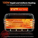 Dravel Cordless Heated Lunch Box 6.3 Cup 100W Blue+green Food Warmer. Fixed Price $109.99.