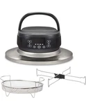 Hamilton Beach Air Fryer Lid, Fits 6 Quart Oval Slow Cooker Crock, W/ Basket. Fixed Price $42.99.