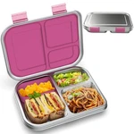 Bosedsang Stainless Steel Kids Leak-resistant Bento Lunch Box, Middle, Pink. Fixed Price $70.76.