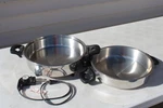 New Era Ultra Tech Multi-cooker 16LP Stainless Steel Electric Skillet Euc. Fixed Price $29.97.