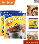 Bpa-free Slow Cooker Liners 13 X 21 Inch 20 Pack, Perfect For 3-8.5 Quarts. Fixed Price $14.39.