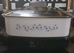 Vtg West Bend 4QT Slow Cooker Non-stick Mini Griddle Plastic Lid. Fixed Price $35.00.