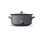 Crock-pot 7 Qt Manual Slow Cooker, Mussel Grey, Large Capacity. Fixed Price $36.00.