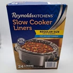 Reynolds Slow Cooker Liners 3-8 Quart 24 Pack Read!. Fixed Price $12.99.