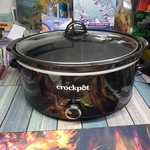 Crock-pot Qt Oval Slow Cooker Black SCV700-B3-WM1-BR Base & Lid Tested. Fixed Price $34.99.