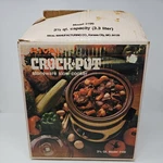 Vintage Rival Crock Pot Stoneware Slow Cooker 3100 Almond 3.5 Qt Nos Tested. Fixed Price $119.99.