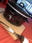 Crock-pot CPSCVM40-BP Slow Cooker Black Stoneware 12X6IN Keep Warm Adjustable. Fixed Price $33.99.
