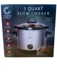 Complete Cuisine 3-QUART Slow Cooker Model #WJ-3000 Item #CC-3000-SL-HDL Nib!. Fixed Price $24.99.