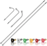 120" Pressure Washer Extension WAND,2 Pack 60 Inch Stainless Steel Power Wash.... Fixed Price $64.01.