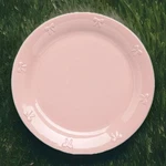 Paris Hilton Pink Bows Stoneware Dinner Plate 10.5 Set Of Four. Fixed Price $57.00.