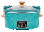 6 Qt Digital Slow Cooker W/ Locking Lid Programmable Timer Touchscreen Crock Pot. Fixed Price $54.22.
