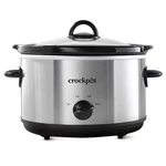 Crock-pot 4.5QT Slow Cooker Silver: Ceramic, Glass, Stainless Steel, 3. Fixed Price $17.99.