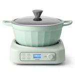 Buydeem 5-IN-1 Slow Cooker 4.7QT Model LP55+CP152 Nonstick Pot. Fixed Price $299.99.