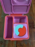 Box Omielife Bento Insulated 3 Compartment Lunch Pink Orange. Fixed Price $27.95.
