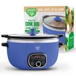 Greenlife 6QT Slow Cooker, Non-toxic Pfas-free Ceramic Nonstick Removable Int.... Fixed Price $93.86.