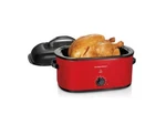 Hamilton Beach Quarts Electric Roaster Oven, Red (model: 32235G). Fixed Price $114.49.
