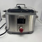 Wolf Gourmet Slow Cooker WGSC100S Multi Function 7QT Programmable W/ Red Knob. Fixed Price $599.00.