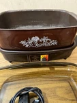 Vtg West Bend Slo Cooker 84114 Autumn Harvest Amber Glass Lid Tested & Works. Fixed Price $29.90.